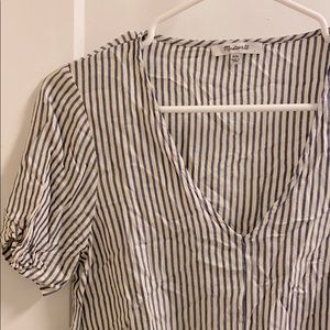Madewell Striped Shirt with Tie